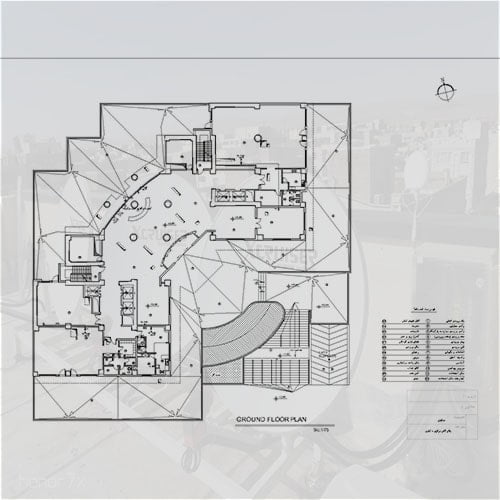 نقشه سیستم آنتن مرکزی برج 24 طبقه